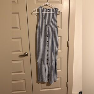 Old Navy Blue and Cream Striped Dress